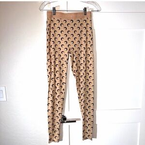 Marine Serre Beige Moon Pattern Women’s M Leggings